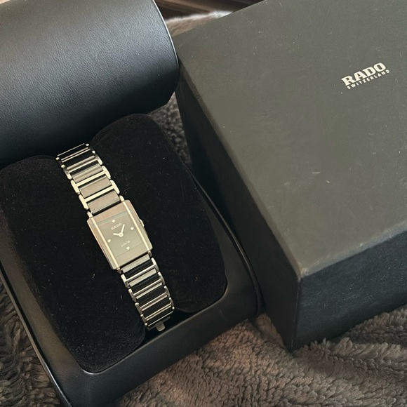 Rado Accessories - Rado R20613712 Integral Diamond Jubilee Ceramic Stainless Steel Women's Watch